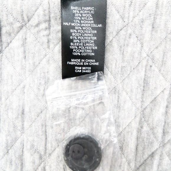 NEW! Rebecca Taylor Long Teddy Coat Wool Blend Navy Blue SZ 2 - Picture 6 of 8